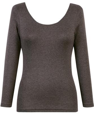 Warm Cotton Fleece Stretchy Comfortable Long BR Wing/Wacoal Women's Innerwear, Blend, Lining, Material, Thermo, 3/4 Sleeve, Sleeve, Autumn/Winter,