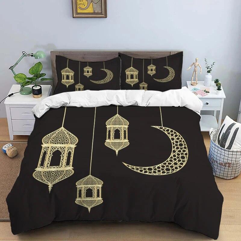 Muslim Prayer Kawaii  Bedding Sets New Greek Key Meander Duvet Cover Sets Bed Linens Queen King Size Modern Geometric Bedspread