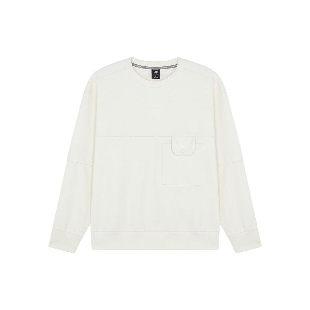 New Balance Casual Lifestyle Sweatshirt Asia Sizing White Men s AMT21369-IV XL