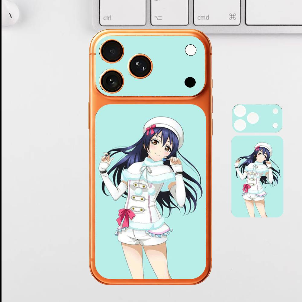 Anime Cute U-Umi S-Sonoda For Iphone 17 Pro Max Back Protective Decorative Sticker Back Cover