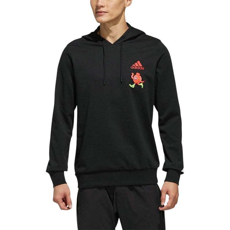 Adidas Sweatshirts Men's Black Hooded Moderate Regular FP7995