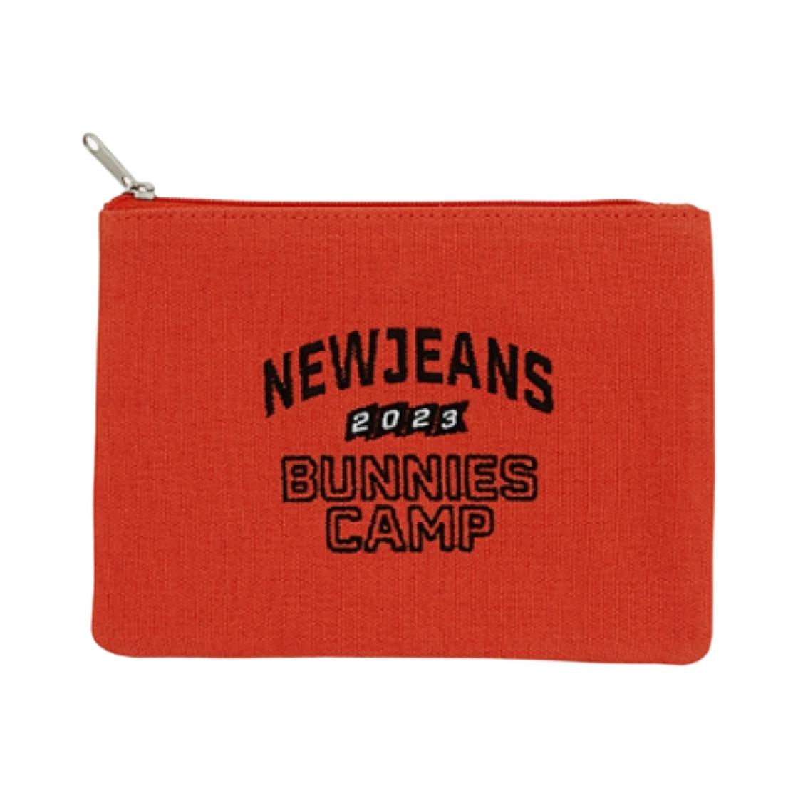 NewJeans Bunnies Camp Fabric Pouch Orange ONE SIZE