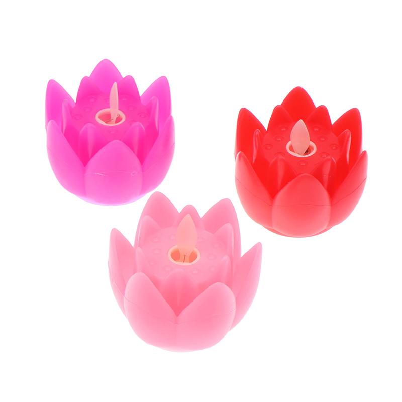 Lotus Lantern In Front Of The Temple Led Electronic Candle Lamp Buddhist Hall Lanterns Wishing Light Temple Festival Decoration