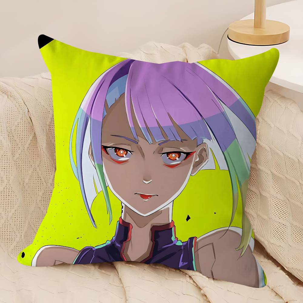 

Cyberpunk Lucy Pillowcases Home Bedding Decorative Pillow Cover Wedding Super Soft Pillow Case 12x12Inch