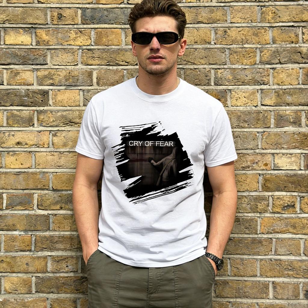 Men Tshirt Cry Of Fear Vintage 100 Cotton Tee Shirt Short Sleeve T Shirt Crew Neck Tops Plus Size