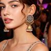 Handmade Indian Ethnic Long Earrings - Retro Holiday Style