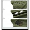 Men's Summer Cotton Short Sleeve Polo Collar Shirt Multiple Pockets Workwear Loose Plus Size Thin Casual Top for Middle Aged Young