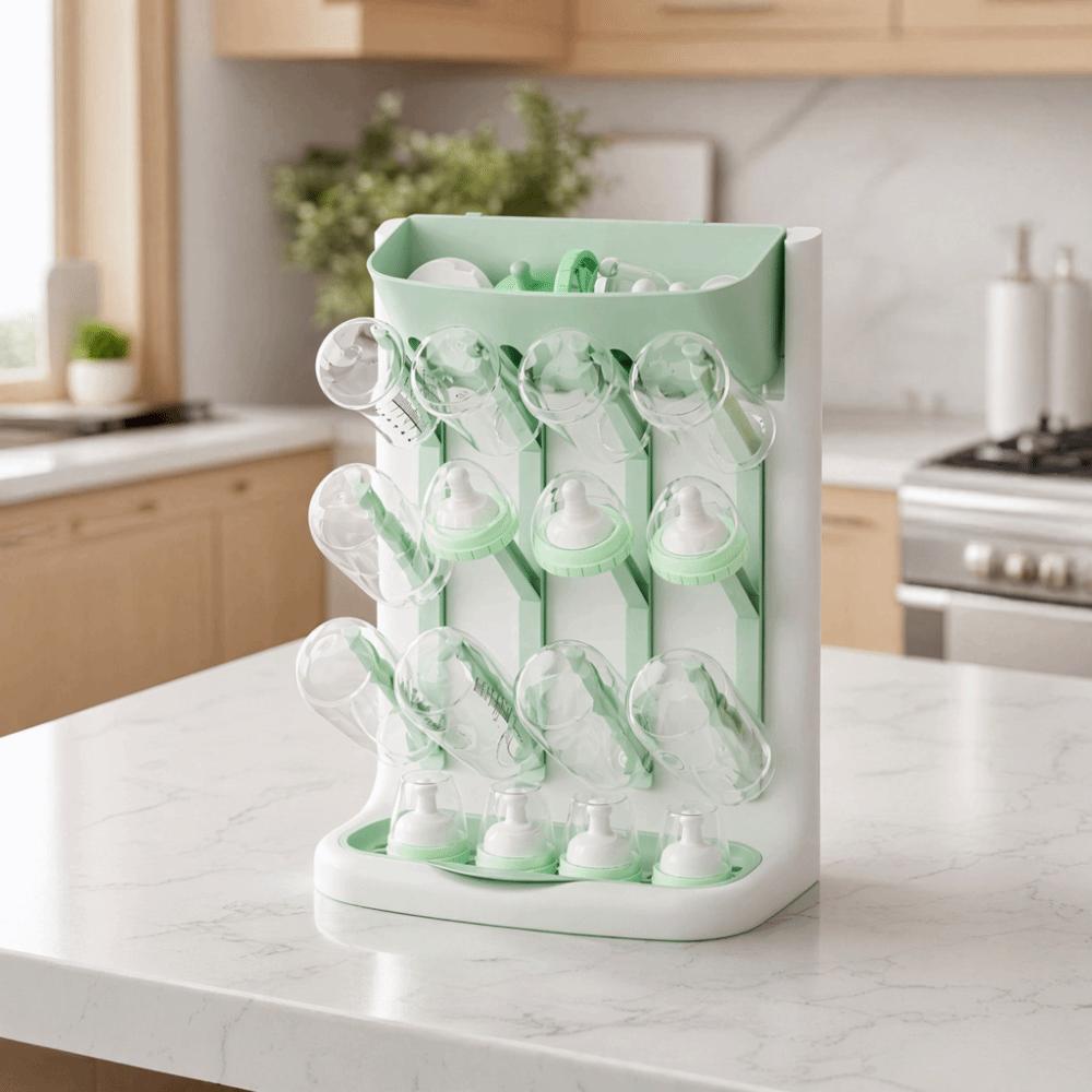 Multi Tiered Baby Bottle Drying Rack Multi-layer Storage Rack Kitchen Counter