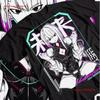 Waifu Material Anime T Shirt Kawaii Otakulu Vintage Washed Stylish Homme Unisex Casual Slightly Versatile Soft