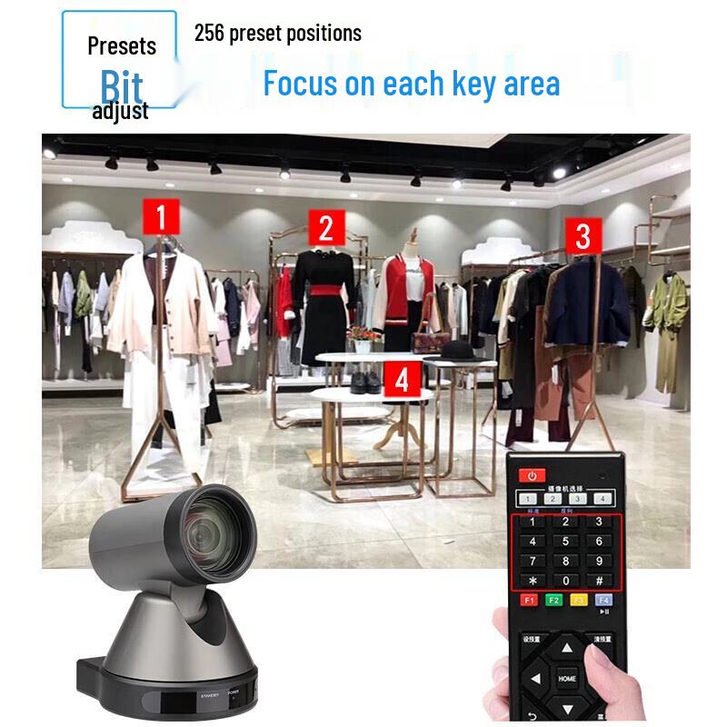 JiaShiYing 1080P HD Live Streaming PTZ Webcam with Remote