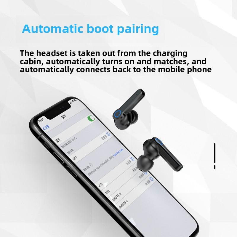 New Wireless Bluetooth Headset TWS Digital Display In-ear 5.0 Binaural Sports Handle