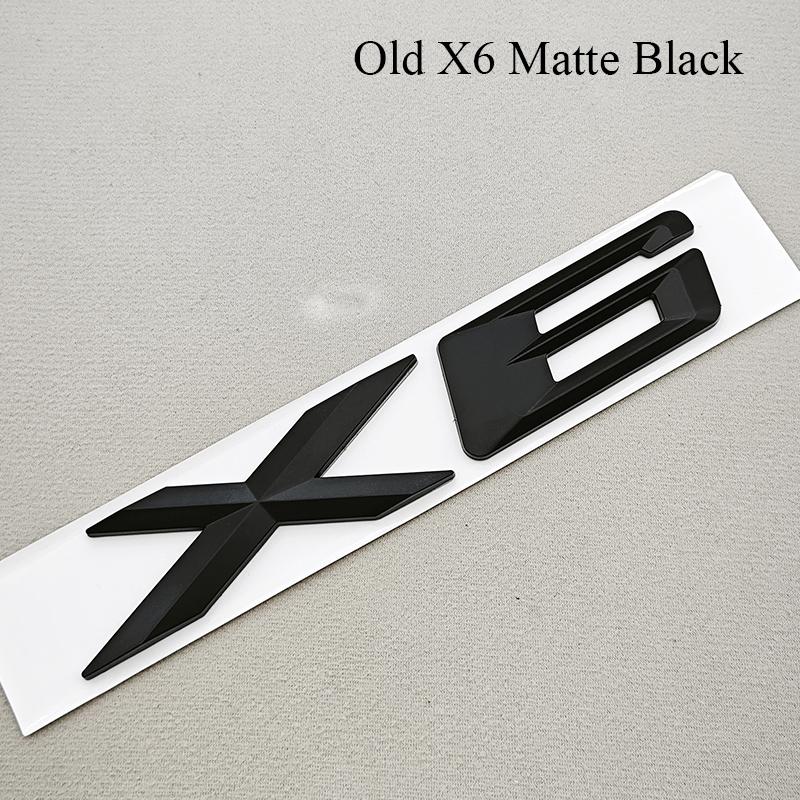 3D ABS Car Styling Letters Rear Trunk Auto Decals Logo X1 X6 Sticker Emblem For BMW X1 X6 E84 E71 Exterior Accessories