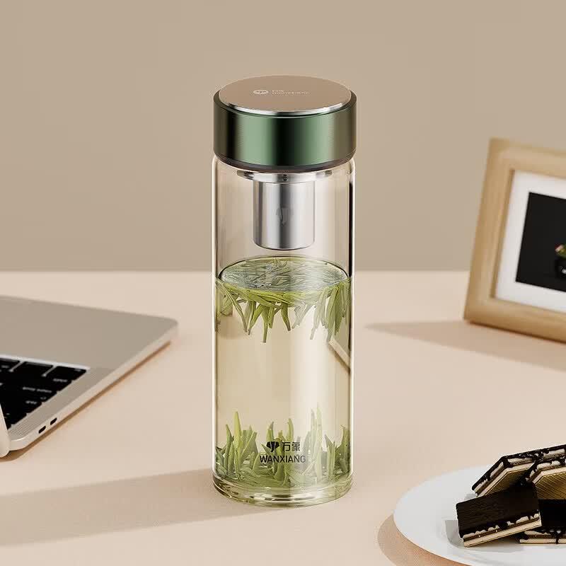WANXIANG Borosilicate Glass Tea Infuser Bottle