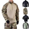 Traje de Entrenamiento para Hombre de Verano de Manga Larga Camuflaje Americano para Exterior