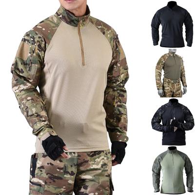 Herren Sommer Langarm Amerikanische Camouflage Outdoor Trainingsanzug