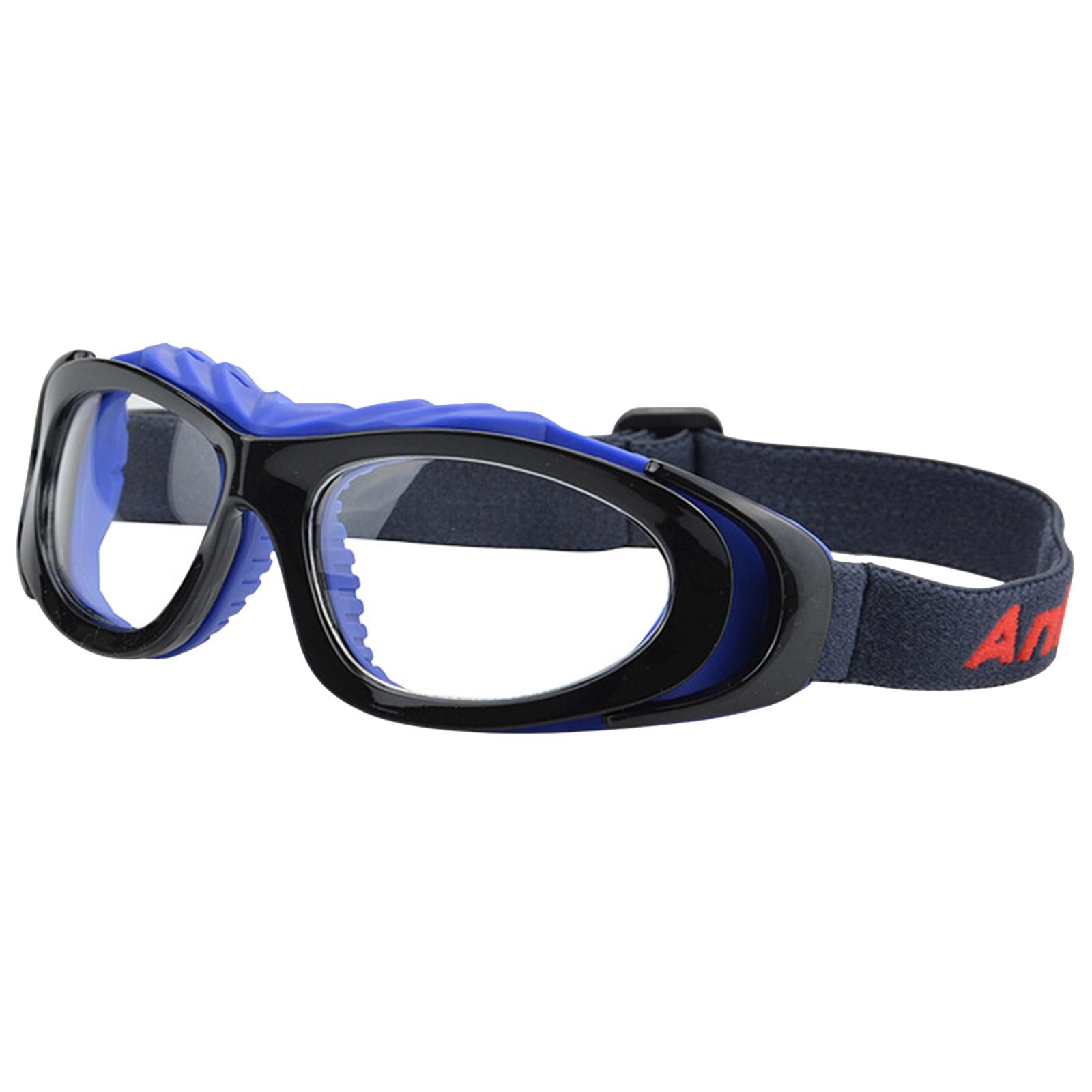 

Sports Goggles Glasses Basketball Football Eyewear Protective Glasses Shock Collision Lens Replaceable Goggles Outdoors чёрный/синий