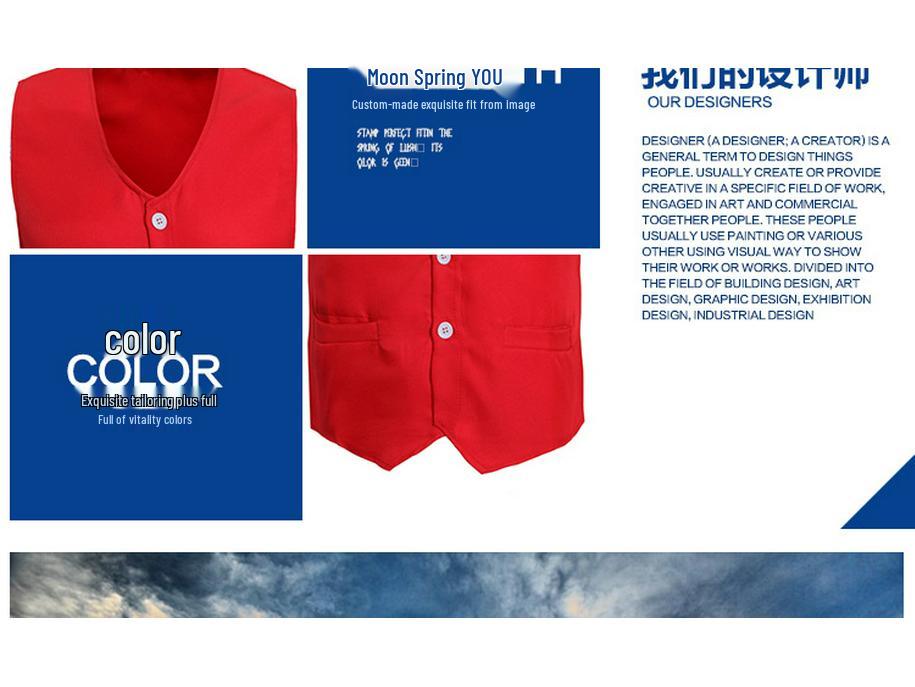 Customizable Single-Breasted Outdoor Volunteer Vest with Text & Logo Options