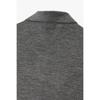 Emporio Armani Men Woven Pattern Open Collar Wool Pullover A516128001