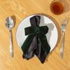 6Pcs Elegant Red Green Bowknot Napkin Rings Table Decor Velvet Christmas Napkin Ring Table Napkin Rings Christmas Accessories
