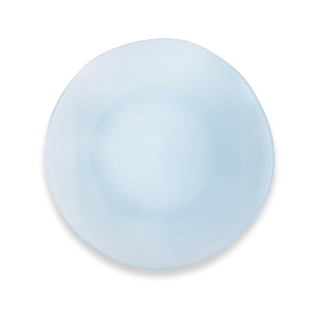 Aboard Homeware Break-Resistant Plate, 27cm, Smoke Blue, Stylish Design, Plastic, Microwave and Dishwasher Safe, BPA-Free, Large, Perfect for Lunch