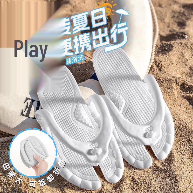 Portable Non-Slip Folding Travel Flip-Flops for Couples – Ideal for Beach, Hotel, and Influencer Use