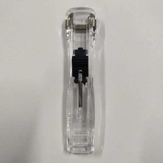 Portable Binder Clip Stapler No Hole Punching Metal Clip Stapler Reusable Office Document Binder Dispenser for Office And Home Use