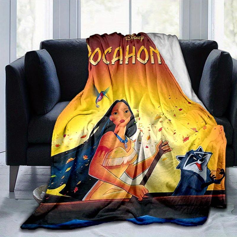 1 pezzo, Pocahontas Disney Coperta Decorativa per la Casa Morbida Coperta per Divano, Letto, Auto, Viaggio, Campeggio