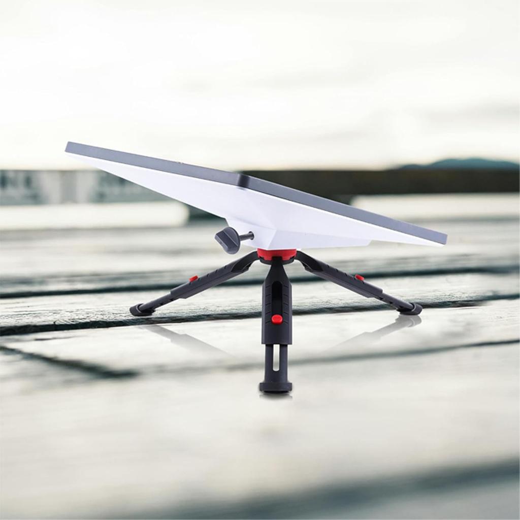 Foldable Adjustable Height and Tilt Mount Stand for Mini Tripod Mount with Adapter, Mini V4 Tripod Mounting Kit (Silver Adapter)