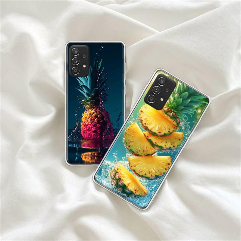 Harvest Pineapple Phone Case for Samsung A54 A57 A37 A17 A14 A15 A12 A24 A34 A55 A35 A25 A52S A07 A05S A04S A22 A32 A72 Galaxy N