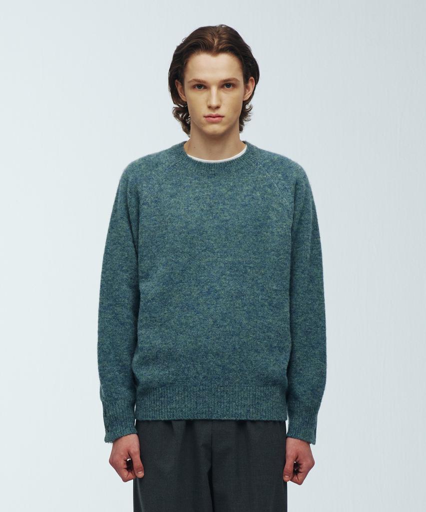 KNITTED Shaggy Dog 100% Wool Round Knit Aurora
