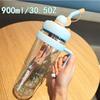 Portable Ladies Water Cup With Straw And Handle For Home Outdoor Travel