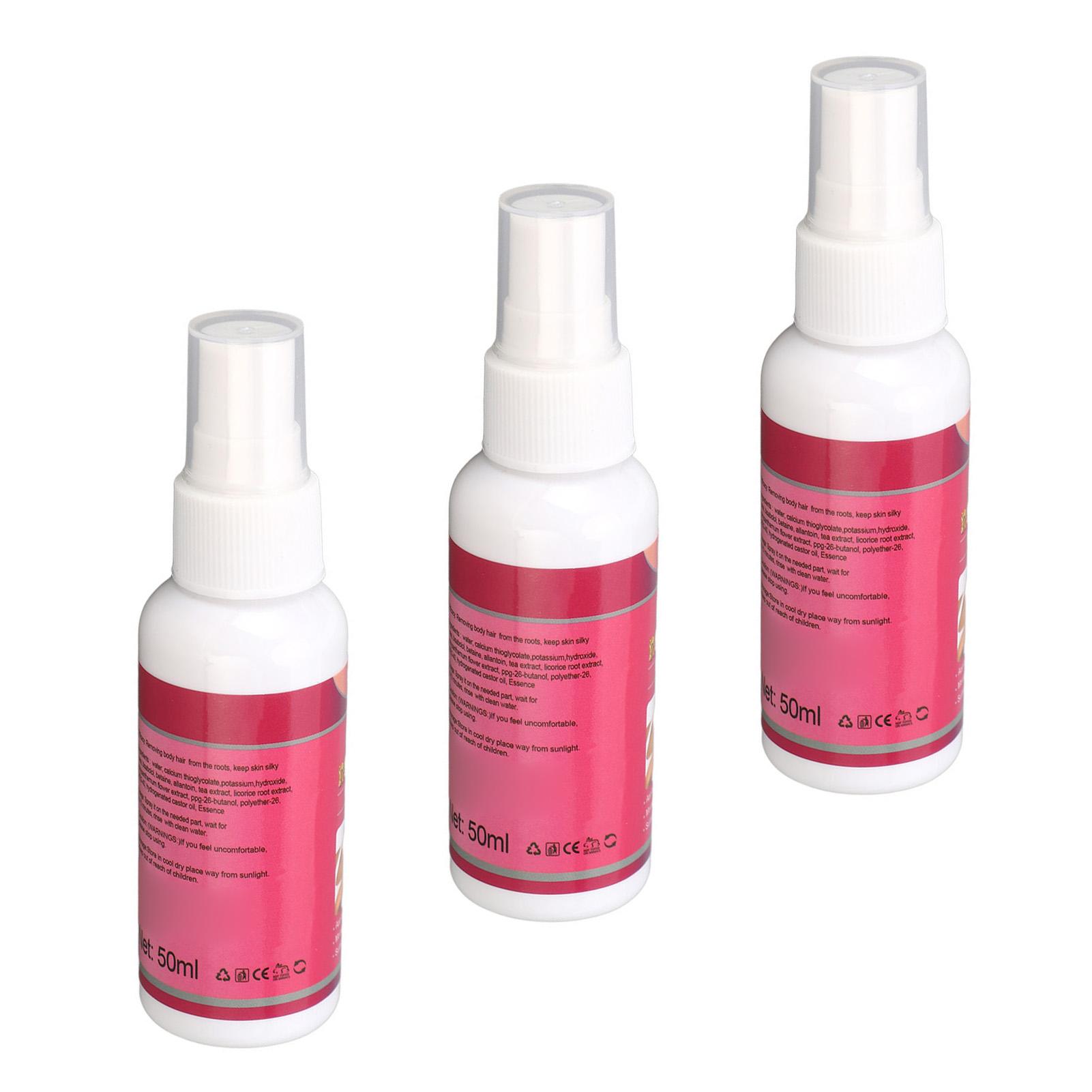 

3PCS Women Hair Removal Cream Non Irritating Body Hair Inhibitor for Face Underarm Arm Back 50ml