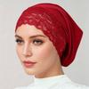 New Style Malaysian Lace Tube Pullover Women's Headscarf Hat - Solid Color