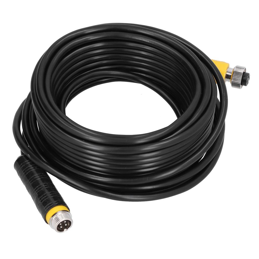 32.8ft 4Pin Video Extension Cable with Waterproof Shielded for CCTV Rearview Camera Truck Trailer Trailer Bus