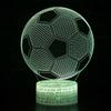 3D LED Night Sight Football Pattern 7 Color Change Desk Lamp For Kids