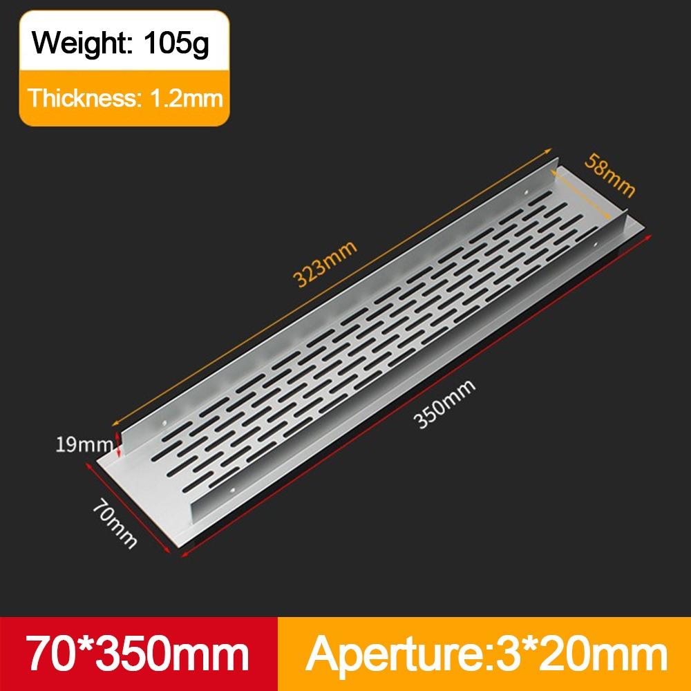 70mm Wide Air Vent Decor Rectangle Ventilator Grille Cover  Closet Shoe Wardrobe Accessories