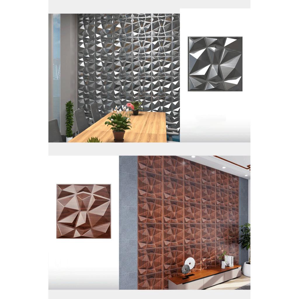 12 Stück 3D-geprägtes Wandpaneel PVC 0,8 cm dick für Heim-/Hotel-Hintergrundwand-Dekoration
