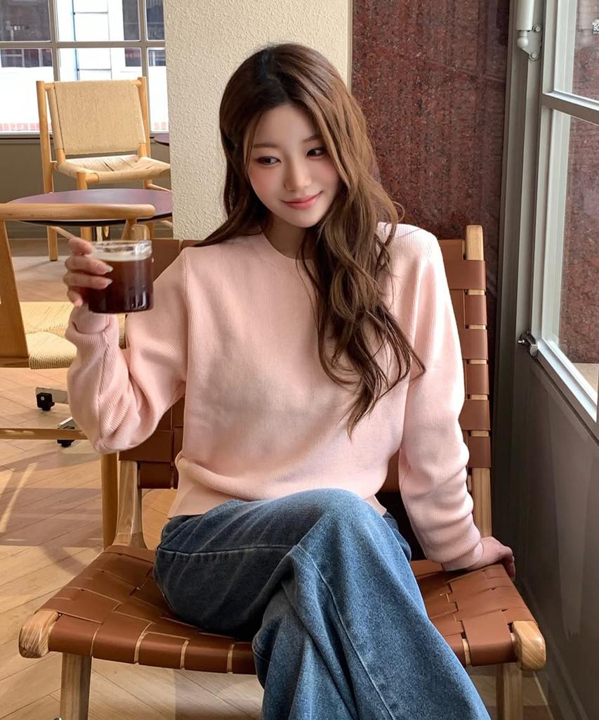 Keoseuteomeokeullagumeon Basic Round Ribbed Knit 8 Color Cowkt002