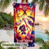 The Amazing Digital Circus Beach Towel, Personalized Custom Text, Quick Dry Soft Large Towel For Swimming Pool Travel