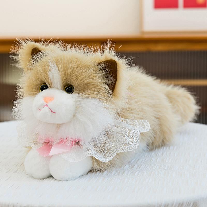 Tie Ragdoll Bow Cat Adorable Stuffed Animal Toy Pillow For Children Room Decor