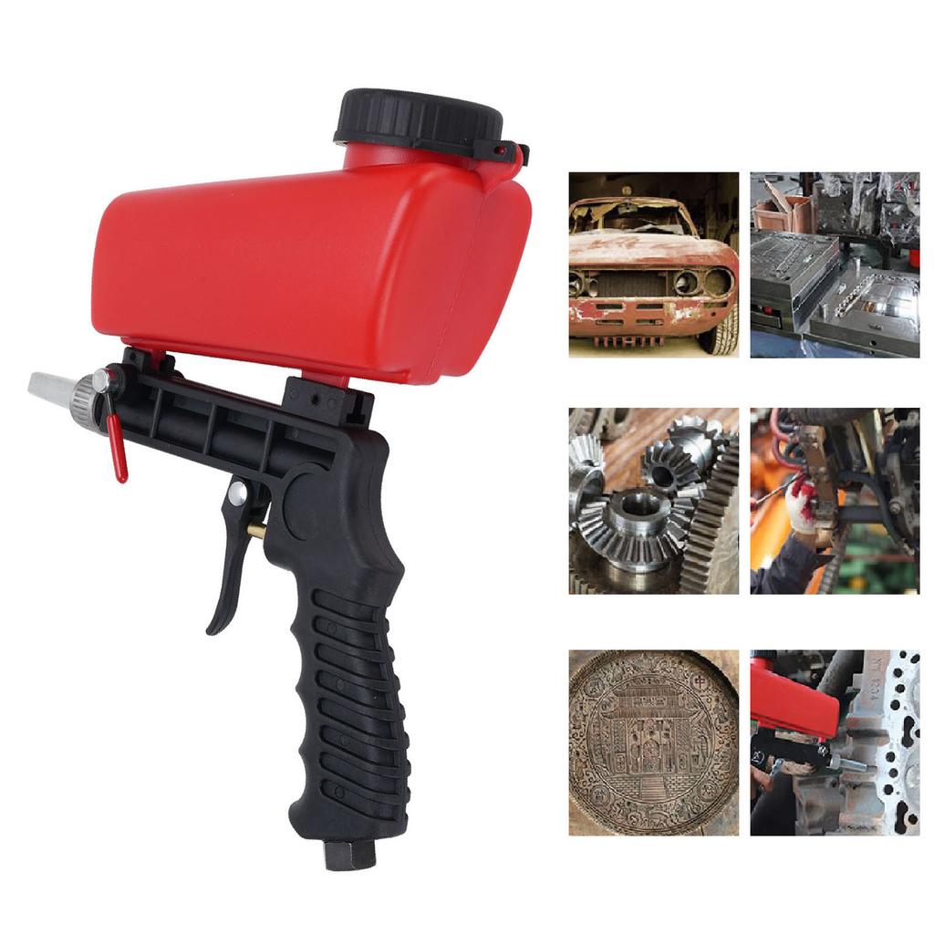 Pneumatischer Sandstrahler Einstellbare Hand-Sandstrahlmaschine für Wartung Renovierung Polieren