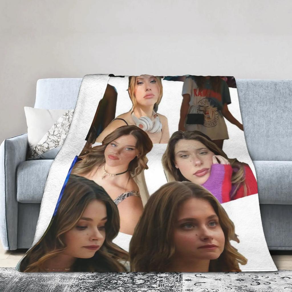 Culpa Mia Collage Nick Plush Blanket for Kids  Soft Flannel Throw for Couch Chair Sofa or Bed  Warm Cozy  HighQuality Design