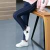 Girls Winter Denim Long Pants Kids Thicken Warm Thick Leggings Fleece Elastic Waist Trousers