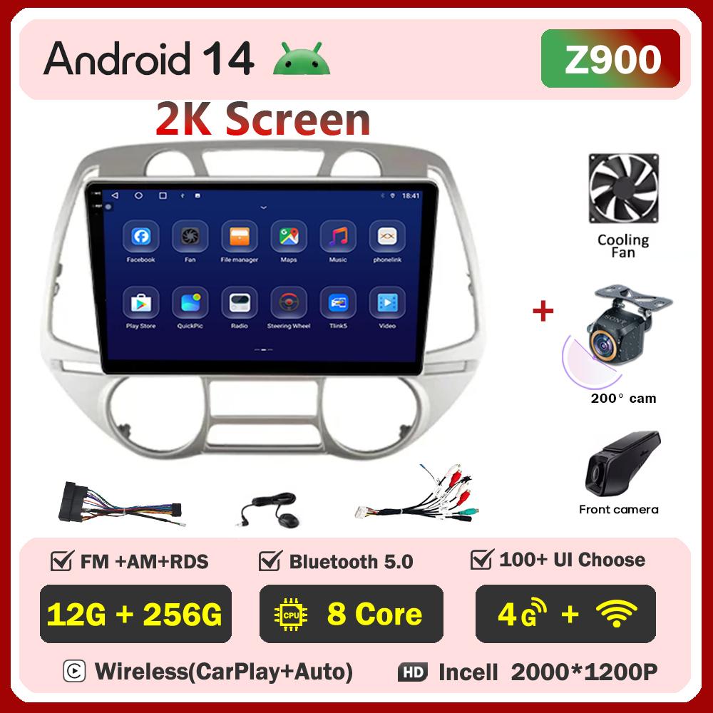 For Hyundai I20 I20 2008 - 2012 Car Radio Player Car Carplay Screen Autoradio Mirror Link Car Intelligent Systems Touch Screen