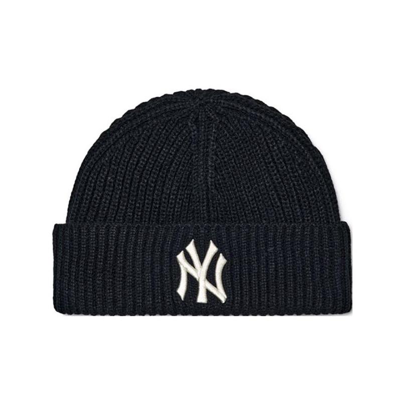 MLB Акриловые шапки-бини Унисекс Черные Модные 3ABNS0326-50BKS F