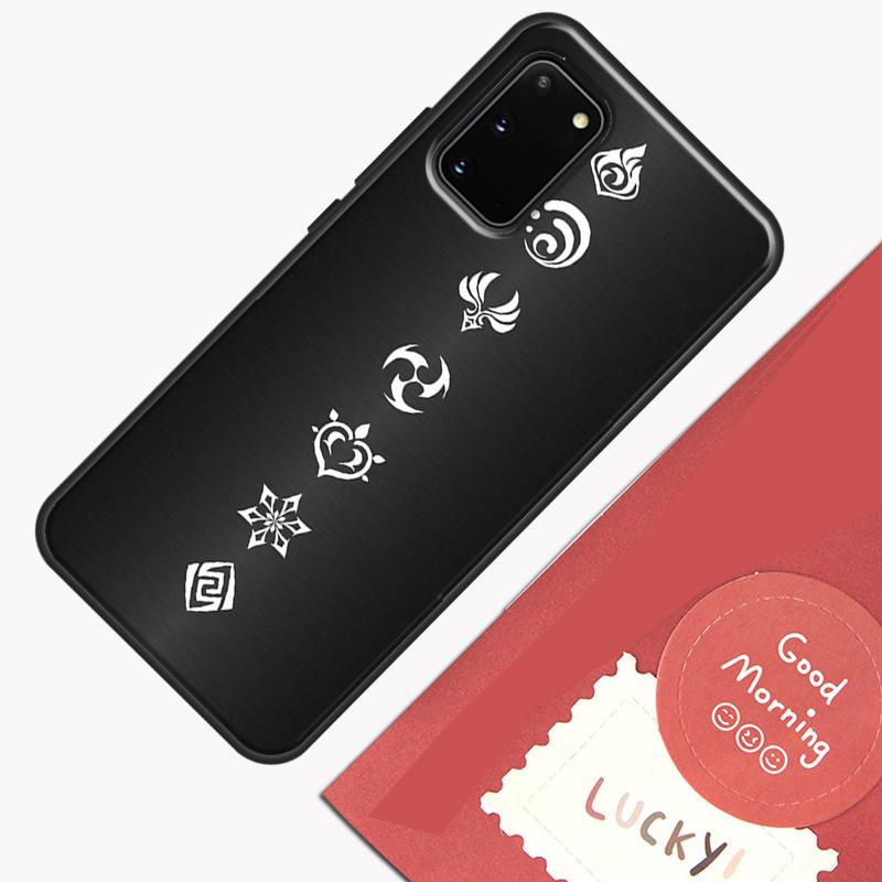 Genshin Impact Elements Phone Case For Samsung Galaxy S23 S26 Ultra S20 S21 S22 S24 S25 Plus S10 S25 FE Cover Shell