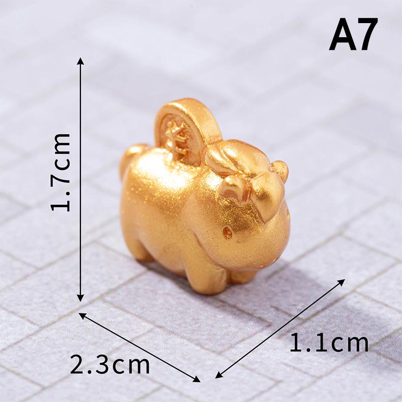 2026  Year Figurines Miniatures Cartoon Lucky Horse Micro Landscape Car Ornaments Home Desk Decorations Room Decor Gift