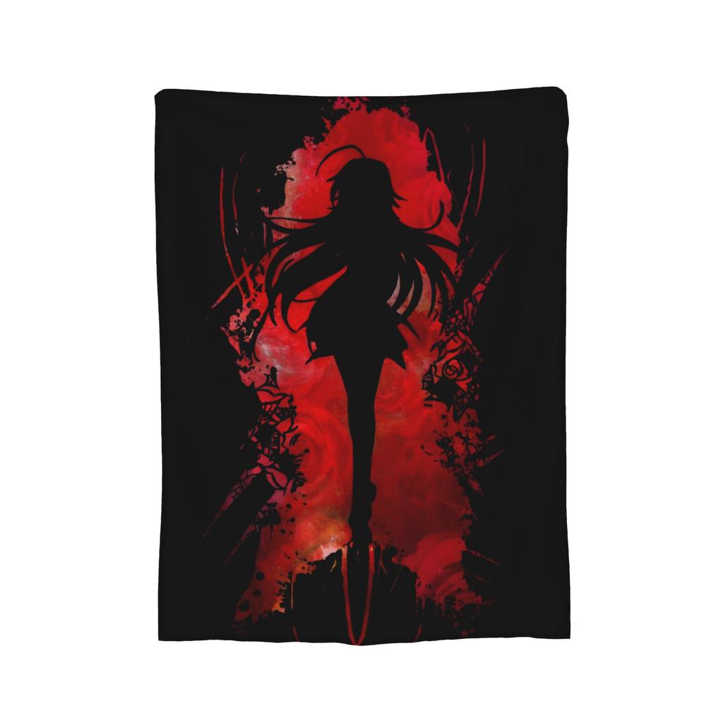 Rias Gremory Vintage High School DxD Blanket Fleece Novelty Breathable Throw Blankets for Chair Covering Sofa Winter,