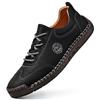 Autumn New Low-top Lace-up Casual Single Shoes Men's Large-size Doudou Shoes Hand-stitched Outdoor Driving Shoes