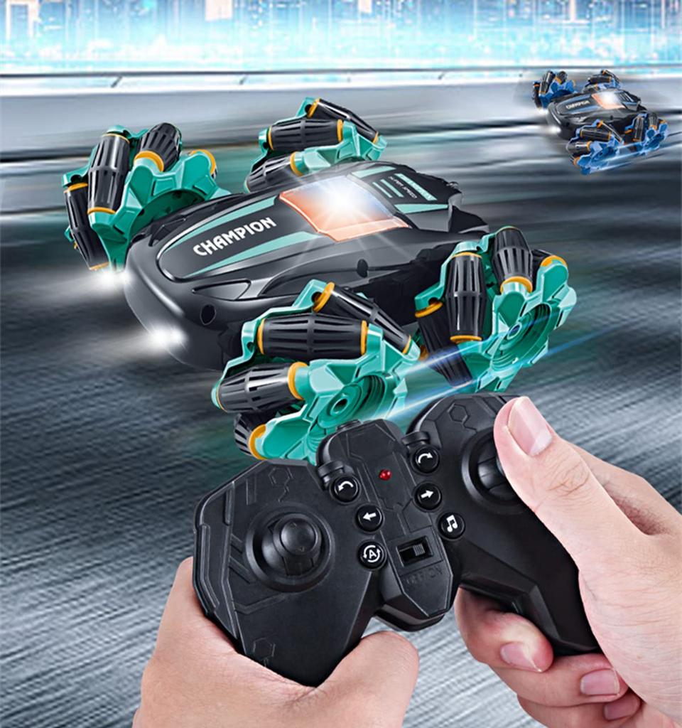 Multifunctional Stunt Electric RC Car with USB High Toy Kids Gift Car, 360-Degree Rotation, Double-Sided Driving, Rechargeable, Speed, 4-Wheel Drive,